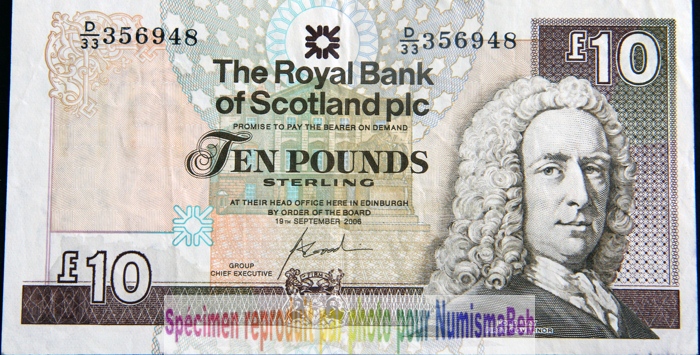 10 Livres sterling Ecosse Royal Bank of Scotland 2006